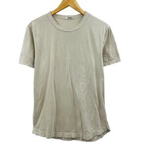 Buck Mason cream crewneck tee